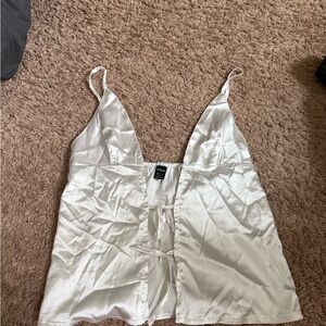 SHEIN Cream Satin Garment